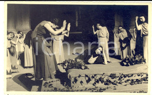 Fotografia d epoca originale 1935 VICENZA TEATRO OLIMPICO Spettacoli classici  Le Coefore di Eschilo Foto 1