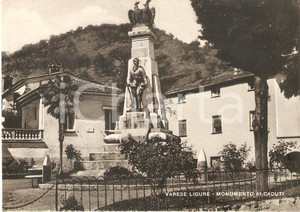 Cartolina originale da collezione 1955 ca VARESE LIGURE SP Monumento ai caduti Cartolina FG NV 1