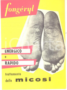 Materiale pubblicitario d’epoca 1940 ca MILANO Laboratori GUIEU PubblicitÃ  farmaceutica FONGERYL  LAVRIL 13x18 1