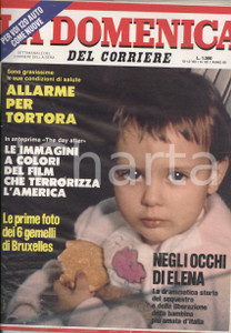 Giornale, rivista storica 1983 DOMENICA DEL CORRIERE Elezioni: CRAXI e BERLINGUER  Sequestro Elena LUISI 1