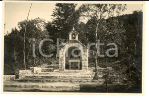 Fotografia d epoca originale 1922 VALGANNA Villaggio Alpino Touring  La cappella all aperto Foto 10x14 cm 1