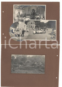 Fotografia d epoca originale 1922 VALGANNA Villaggio Alpino   Orfani di guerra in colonia Collage 4 foto 1