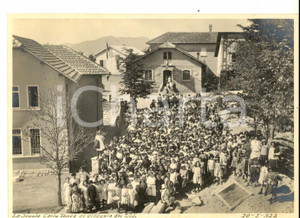 Fotografia d epoca originale 1922 VALGANNA Villaggio Alpino Touring  Scuola Carlo Tenca Foto 17x12 cm 1