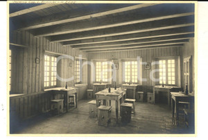 Fotografia d epoca originale 1925 GRIGNA SETTENTRIONALE Interno del Rifugio BRIOSCHI Foto VINTAGE 17x12 cm 1