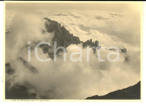 Fotografia d epoca originale 1925 GRUPPO DELLE GRIGNE La GRIGNETTA dal GRIGNONE Foto ARTISTICA 17x12 cm 1