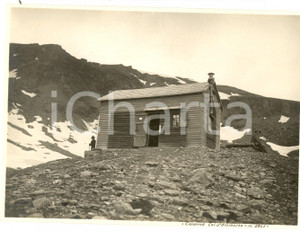 Fotografia d epoca originale 1922 COL D AMIANTE VALLE D AOSTA Veduta del rifugio Foto VINTAGE 17x12 cm 1