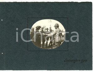Fotografia d epoca originale 1918 WW1 COL MOSCHIN Dama di beneficenza durante cerimonia militare Foto 1