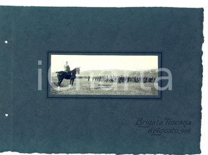 Fotografia d epoca originale Agosto 1918 WW1 VALLE DELL ADIGE Cerimonia militare BRIGATA TOSCANA Foto 1