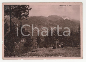 Cartolina originale da collezione 1949 CLUSONE Panorama visto dalla Pineta di Beur Cartolina ANIMATA FP VG 1