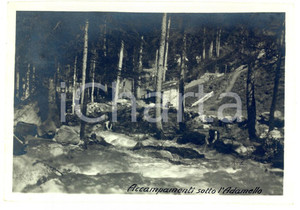 Fotografia d epoca originale 1917 WW1 GRUPPO DELL ADAMELLO L accampamento italiano  Foto 14x10 cm 1