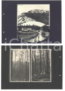 Fotografia d epoca originale 1923 MONTE NEVOSO CARSO Viaggiatori C. A. I. alla Casa Forestale 4 foto 1