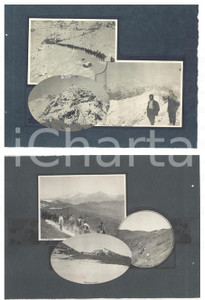 Fotografia d epoca originale 1919 MONTE PALANZONE / GRIGNE / MONTE MASSONE Gruppo studentesco in gita 6 foto 1