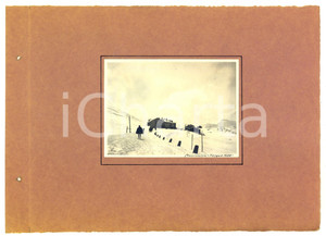 Fotografia d epoca originale Pasqua 1920 MONCENISIO Escursionisti in arrivo al rifugio Fotografia VINTAGE 1
