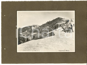 Fotografia d epoca originale 1919 ERBA Turismo scolastico  Squadra in partenza alla Capanna MARA Foto 1