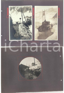 Fotografia d epoca originale 1916 CAPRILE / ALLEGHE Studenti TOURING in viaggio per visita al fronte 3 foto 1