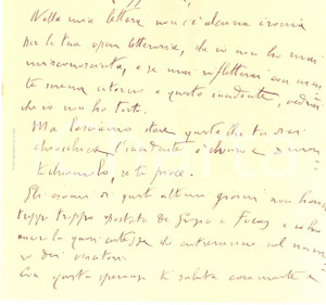 Autografo originale 1945 ROMA Emanuele CIAFARDINI a un collega offeso dalle presunte critiche 1
