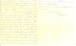 Autografo originale 1945 ROMA Io non ho soffiato incarichi né a te né ad altri Emanuele CIAFARDINI 1