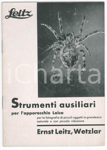 Libro, pubblicazione d epoca 1935 WETZLAR Ernst LEITZ Strumenti ausiliari per l apparecchio LEICA ILLUSTRATO 1