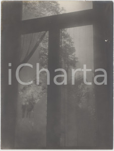 Fotografia d epoca originale 1950 ca ITALIA  Veduta dalla finestra  Foto ARTISTICA 18x24 cm 1