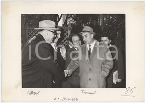 Fotografia d epoca originale Gennaio 1967 POLITICA PSDI Salvatore COTTONI a un evento  Foto 25x17 cm 1