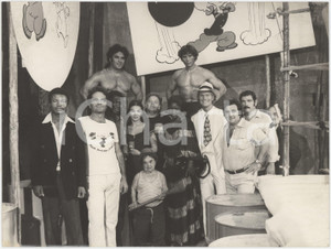 Fotografia d epoca originale 1960 ca CINEMA ROMA Popeye  Braccio di ferro  Attori  Foto 24x18 cm 1