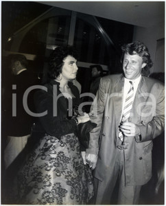 Fotografia d epoca originale 1990 ca NEW YORK Loredana BERTÃˆ Bjorn BORG Foto 20x25 cm 1