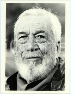 Fotografia d epoca originale 1985 ca VENEZIA  MOSTRA DEL CINEMA John HUSTON Ritratto  Foto 18x24 cm 1