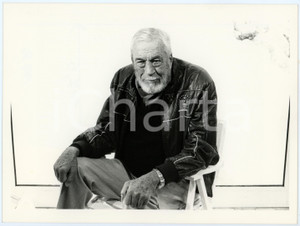 Fotografia d epoca originale 1985 ca VENEZIA  MOSTRA DEL CINEMA John HUSTON Ritratto  Foto 18x24 cm 3 1