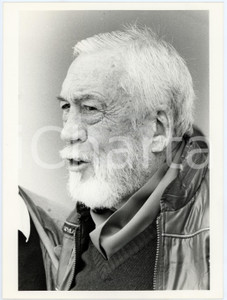Fotografia d epoca originale 1985 ca VENEZIA  MOSTRA DEL CINEMA John HUSTON Ritratto  Foto 18x24 cm 2 1