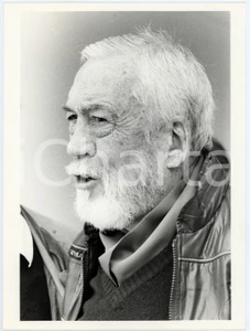 Fotografia d epoca originale 1985 ca VENEZIA  MOSTRA DEL CINEMA John HUSTON Ritratto  Foto 18x24 cm 2 1
