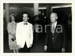 Fotografia d epoca originale 1985 ca VENEZIA  MOSTRA DEL CINEMA Paolo PORTOGHESI Gianluigi RONDI Foto 24x17 1