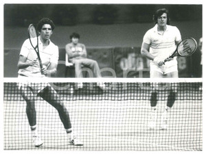 Fotografia d epoca originale 1975 ca TENNIS Adriano PANATTA AndrÃ©s GOMEZ SANTOS durante un match  Foto 24x18 1