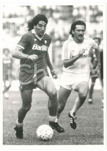 Fotografia d epoca originale 1988 CALCIO Coppa UEFA ROMA  NORIMBERGA 12 Renato PORTALUPPI Ralf DUSEND Foto 1
