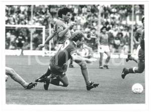 Fotografia d epoca originale 1989 CALCIO ROMA  NAPOLI 11 Rudi VOELLER Massimo CRIPPA  Foto 24x18 cm 1