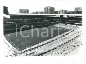 Fotografia d epoca originale 1980 ca MADRID Stadio Santiago BernabÃ©u  Panorama  Foto 24x18 cm 1