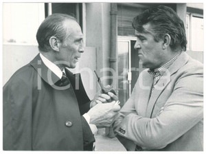 Fotografia d epoca originale 1980 TORINO  CALCIO Enzo BEARZOT Miljan MILJANIC Foto 24x18 cm 1
