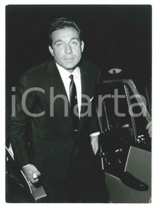 Fotografia d epoca originale 1960 ca TORINO Ugo TOGNAZZI Ritratto dell attore  Foto 13x18 cm 1