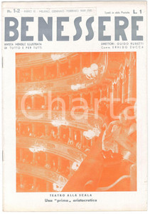 Giornale, rivista storica 1939 MILANO  BENESSERE  Courmayeur  Il fascino dell Ossola Rivista nÂ° 12 1