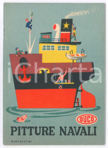 Libro, pubblicazione d epoca 1940 ca SocietÃ  MONTECATINI  Pitture navali OUCO  Pubblicazione 29 pp. 1