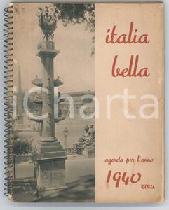 Oggetto da collezione cartaceo 1940 ITALIA BELLA Agenda ditta SCHIROLLI Mobili per ufficio  ILLUSTRATA 1