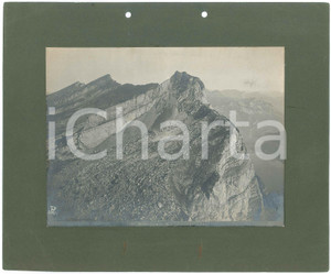 Fotografia d epoca originale 1900 ca SWITZERLAND Nageliberg u. Wallensee Churfirsten  Fotografia 22x16 cm 1