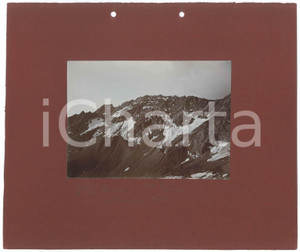 Fotografia d epoca originale 1900 ca ALPI Cima di Forma e Pizzo Scalino dal Dosso dei Motti  Foto 16x11 cm 1