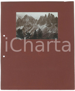 Fotografia d epoca originale 1900 ca DOLOMITI  GRUPPO DELLE ODLE Grande Fermeda  Foto FRITZ GRATL INNSBRUCK 1