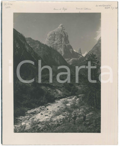 Fotografia d epoca originale 1940 ca CADORE  MARMAROLE Corno del Doge  Torre dei Sabbioni  Foto 24x29 cm 1