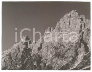 Fotografia d epoca originale 1925 ca CADORE Parete della Croda Marcora  Fotografia 24x19 cm 1