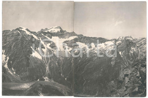 Fotografia d epoca originale 1930 ca VALLE ANZASCA  ALPI PENNINE Monte Rosa  Foto panoramica 38x25 cm 1