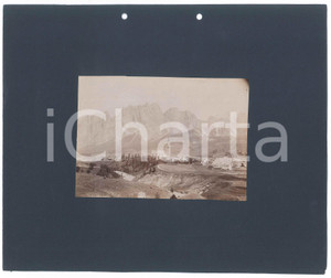 Fotografia d epoca originale 1910 ca CORTINA D AMPEZZO Basilica dei Santi Filippo e Giacomo  Foto 16x11 cm 1