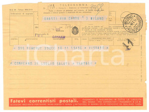 Documento originale, autentico 1940 CICLISMO  FIRENZE  Telegramma Gino BARTALI per conferma gara 1