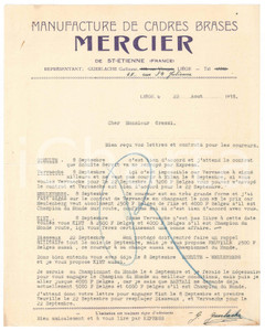 Autografo originale 1938 LIEGI CICLISMO Guillaume GUERLACHE per ingaggi in Italia  AUTOGRAFO 1