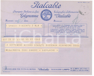 Documento originale, autentico 1938 LIEGE  CICLISMO Telegramma di Guillaume GUERLACHE per ingaggio ciclisti 5 1